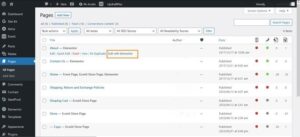 Wordpress edit with elementor