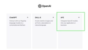chat gpt API