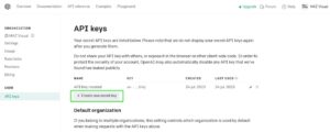 create new chat gpt API
